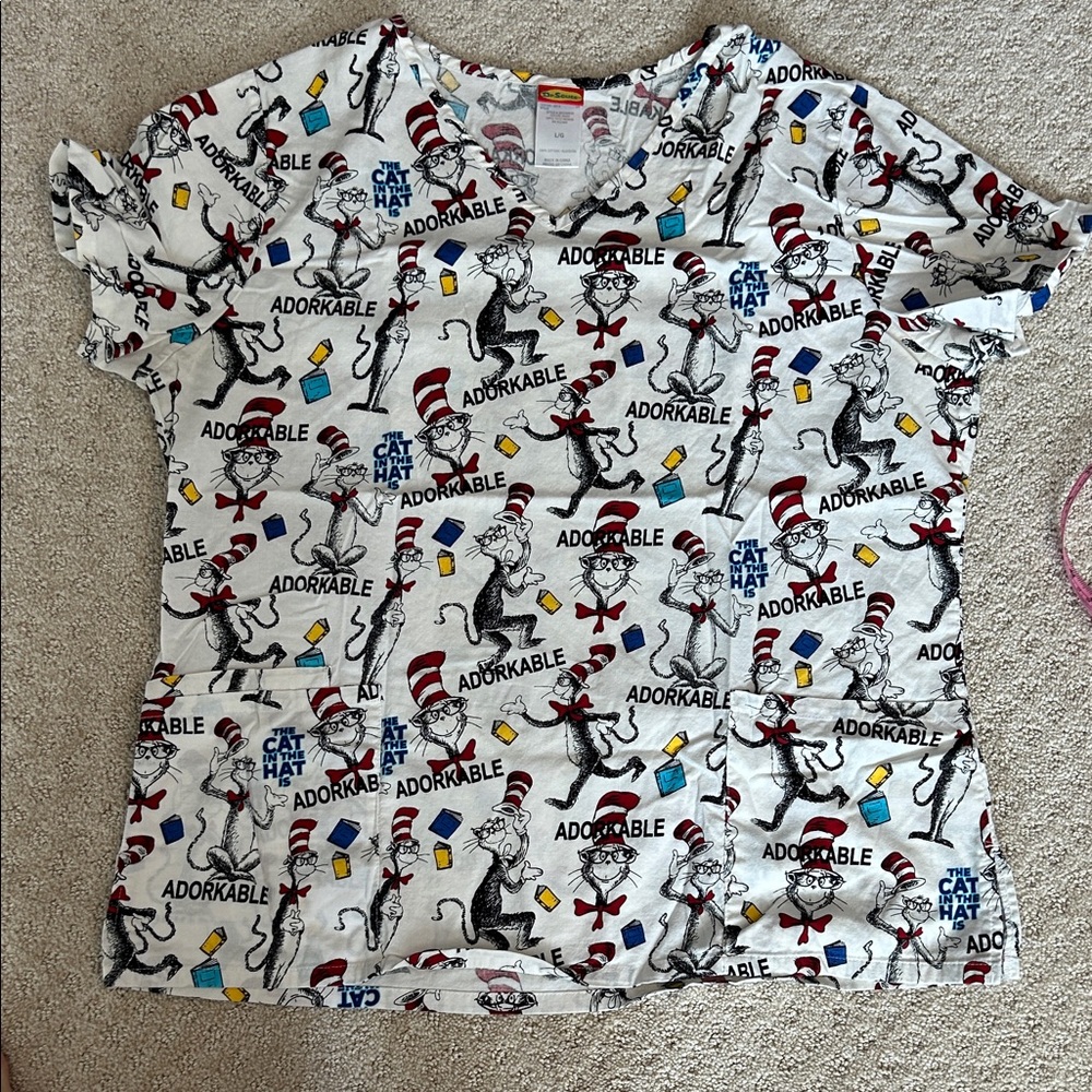 Dr. Seuss scrub top - Picture 1 of 3